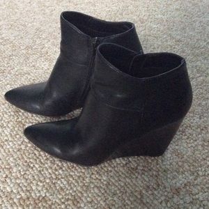 Nine West Black wedge ankle booties, 9 SOLD 😘